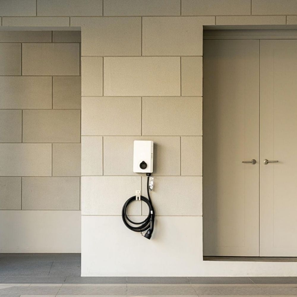 EV charger installation on a home exterior wall in St Albans