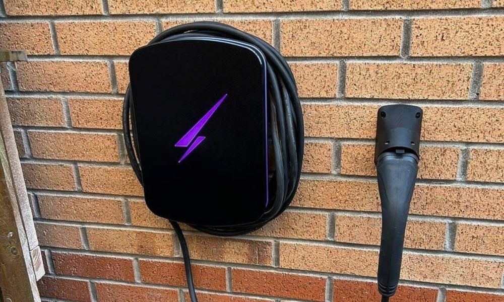 Hypervolt EV charger installed at a home in St Albans