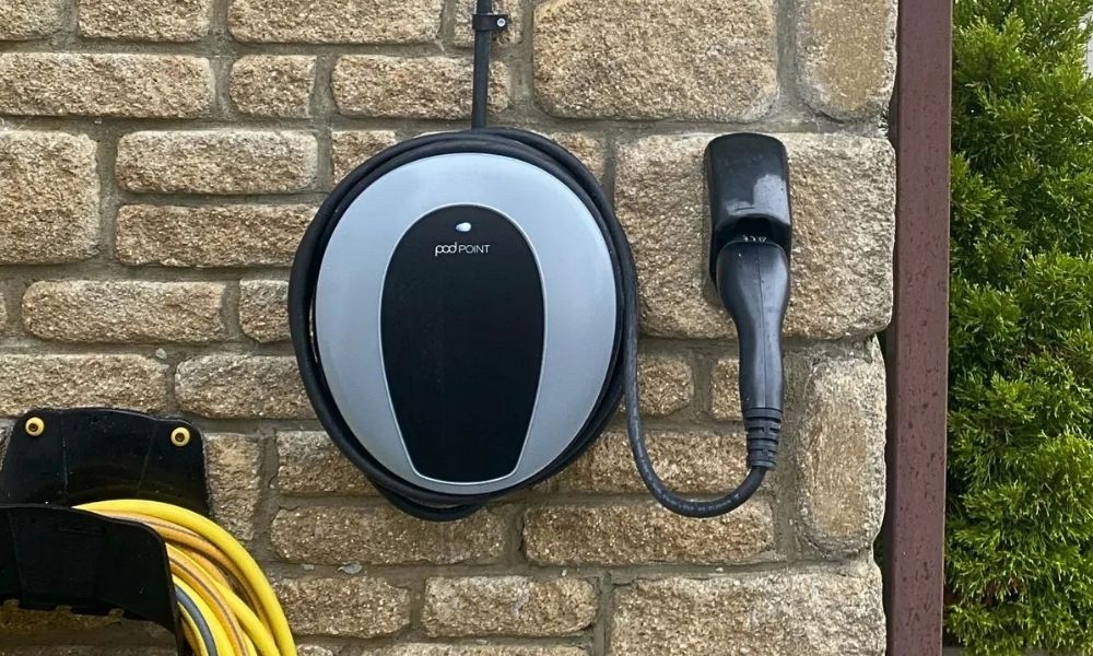 Pod Point EV charger installed at a home in St Albans